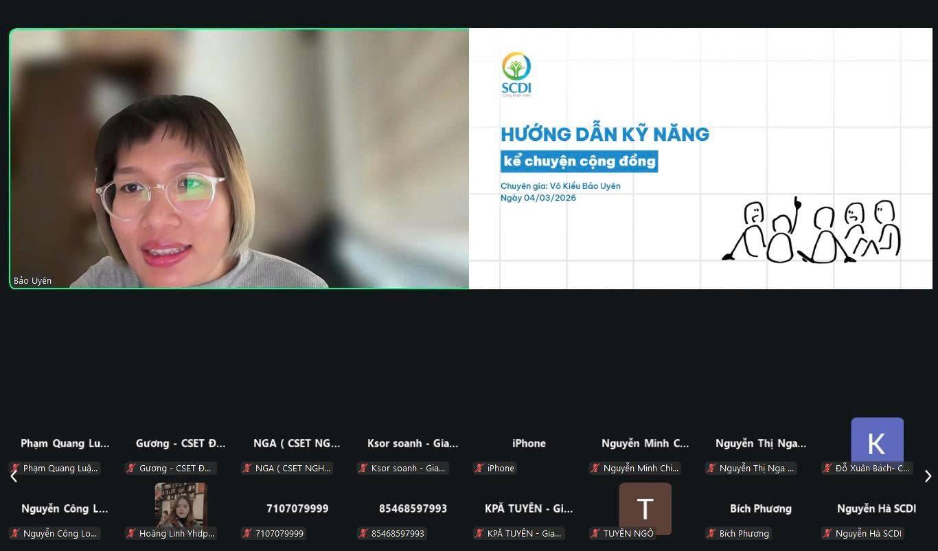 Củng cố kỹ năng kể chuyện cộng đồng cùng thành viên CSET