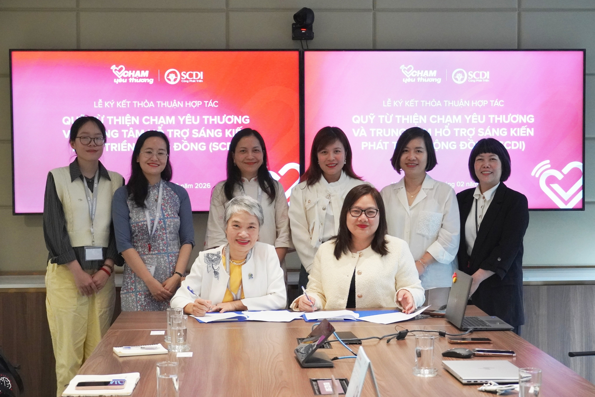 SCDI ký biên bản ghi nhớ hợp tác với Quỹ Chạm Yêu Thương